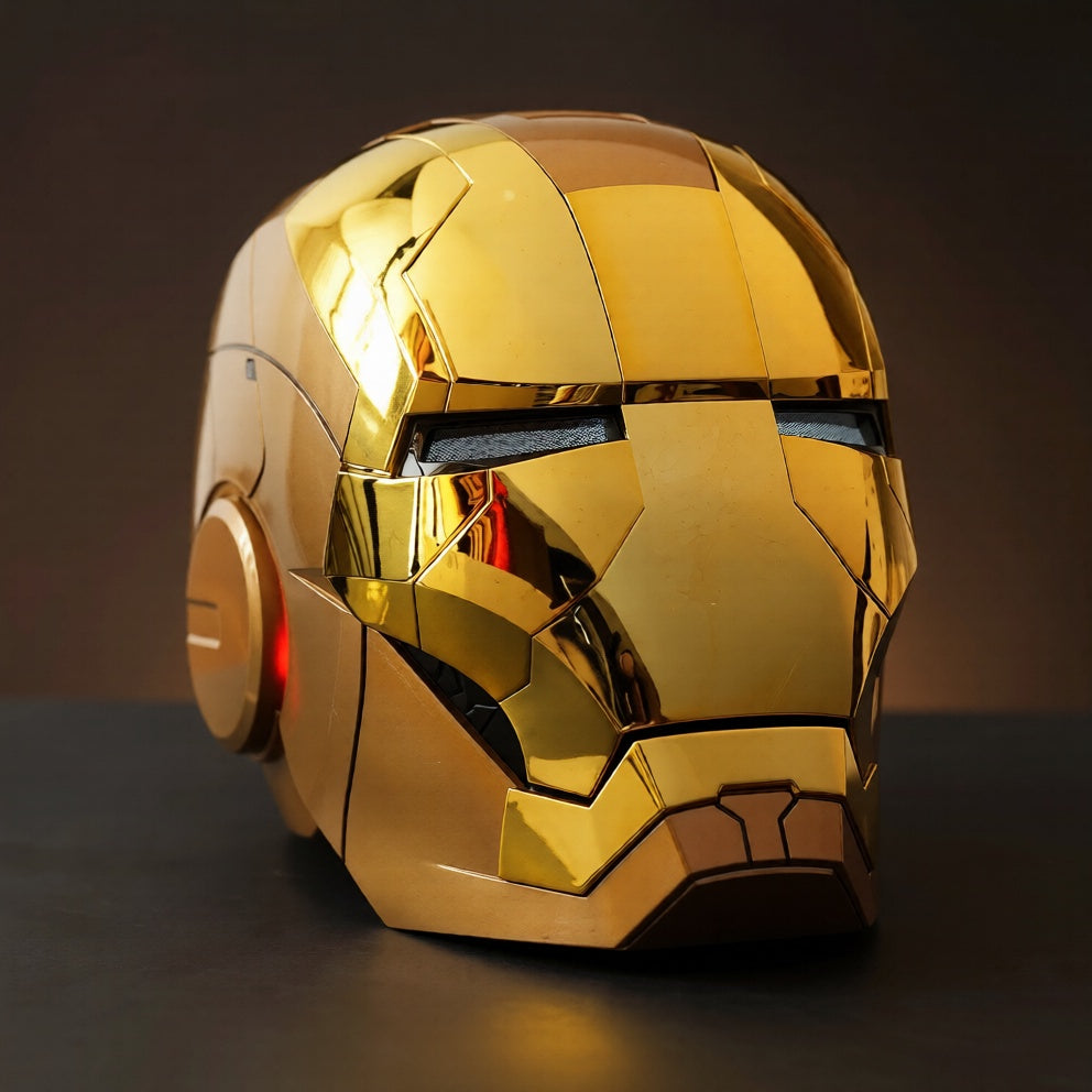 iron man gold helmet Gold Iron Man MK5 Helmet (With Jarvis