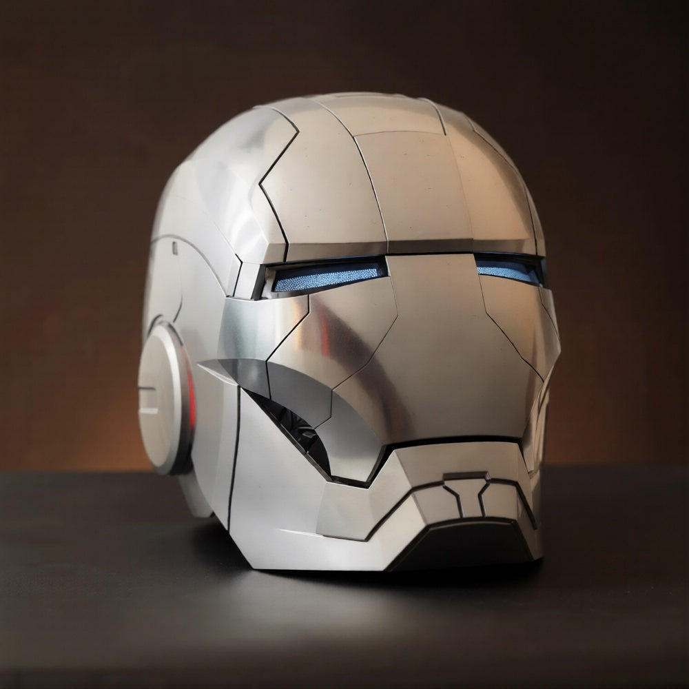 iron man 2 mk5 helmet Silver Iron Man MK5 Helmet (With Jarvis