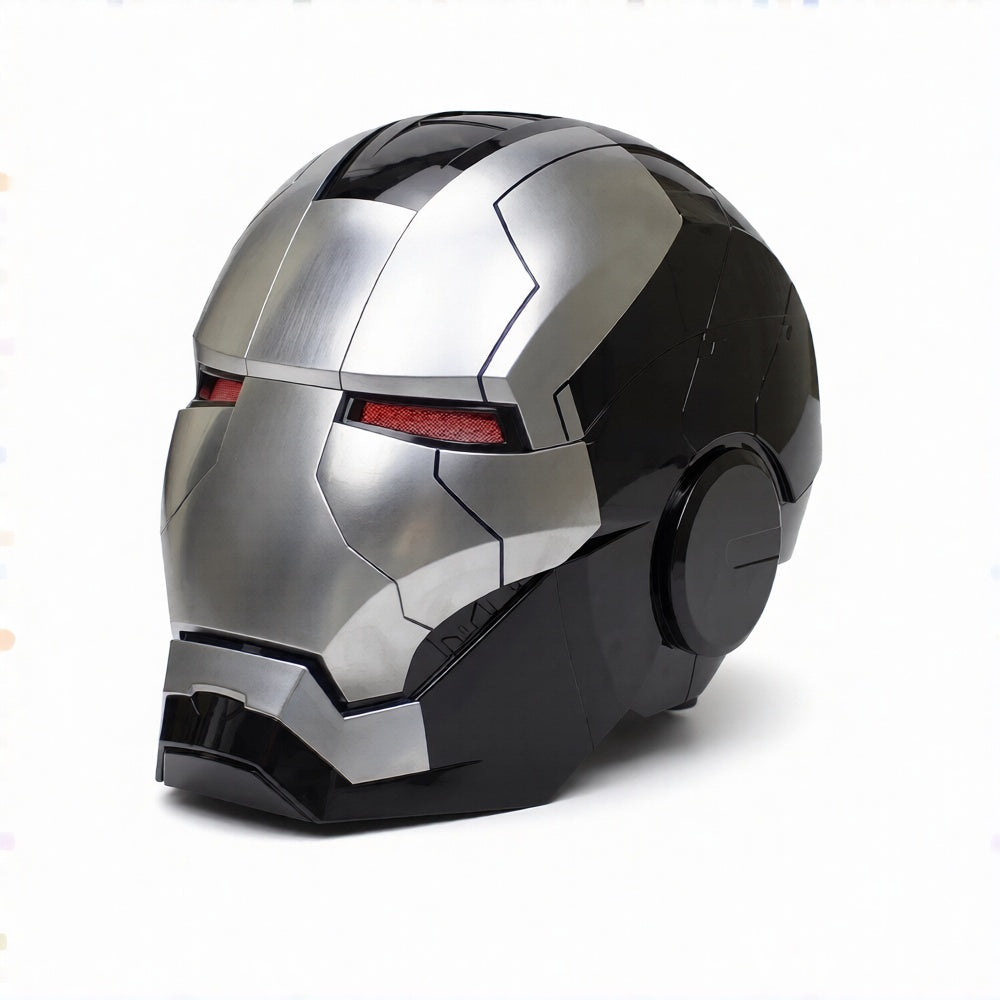 Black/Silver Iron Man MK5 Helmet (With Jarvis