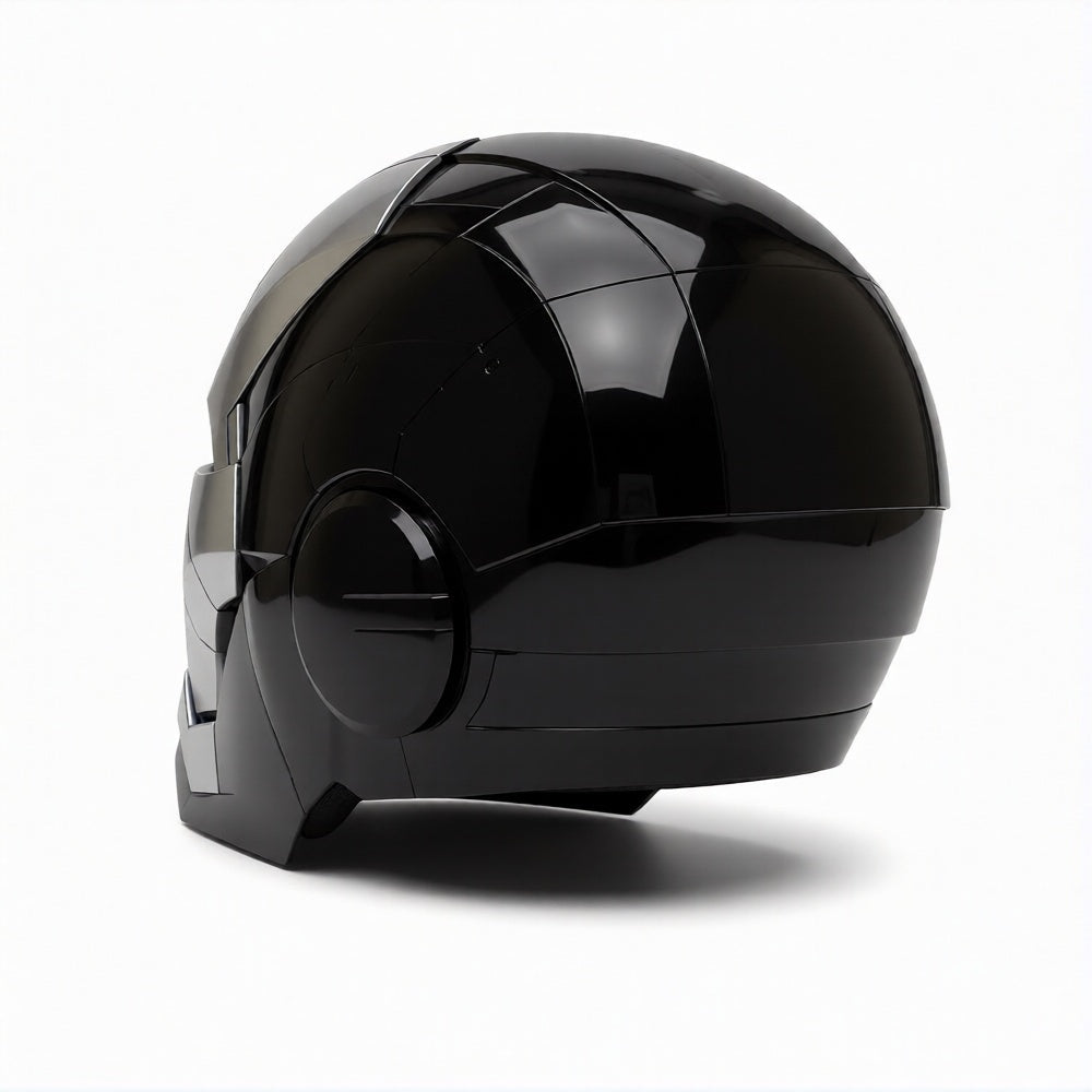 black masei iron man helmet Black/Silver Iron Man MK5 Helmet (With Jarvis