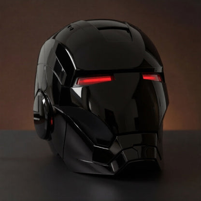Glossy Black Iron Man MK5 Helmet (With Jarvis