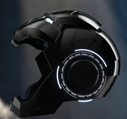 Matte Black Iron Man MK5 Helmet (With Jarvis)