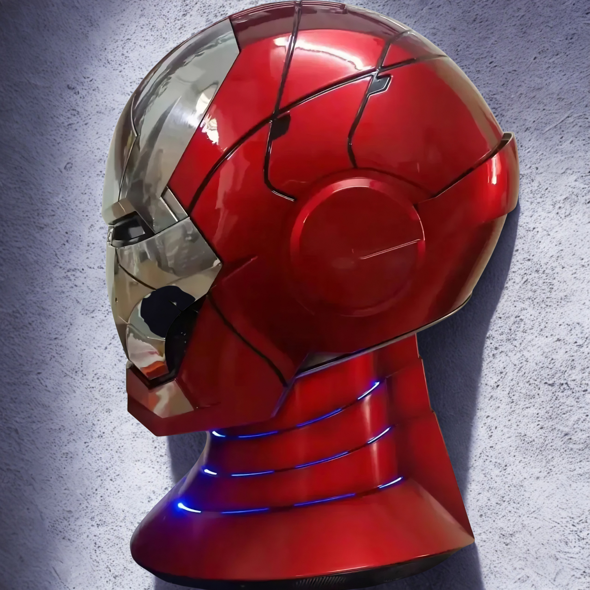 iron man bluetooth helmet Hero MK5 Gold Motorized Cosplay Helmet, Voice, Touch & Remote Control 3W Battery capacity Ihome Bluetooth Speaker Ihome Iron