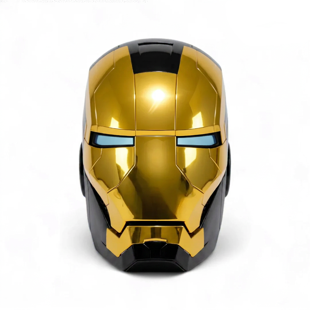 Black & Gold Ironman MK5 Helmets (With Jarvis - Voice, Remote, and Touch Control)