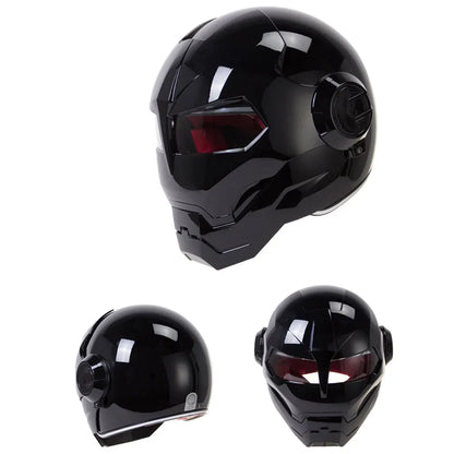 Iron Man Style Motorcycle Helmet Full Face - DOT APPROVED