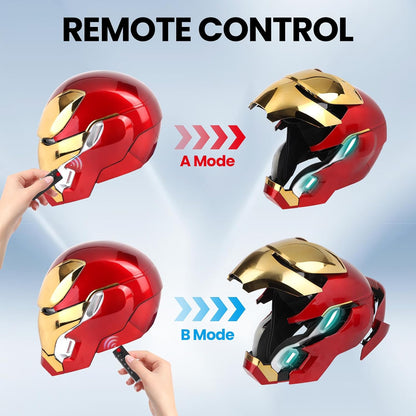 Iron Man MK7 Gold Helmet (With Jarvis - Voice, Remote, and Touch Control)