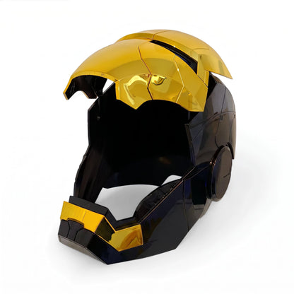 Black & Gold Ironman MK5 Helmets (With Jarvis - Voice, Remote, and Touch Control)
