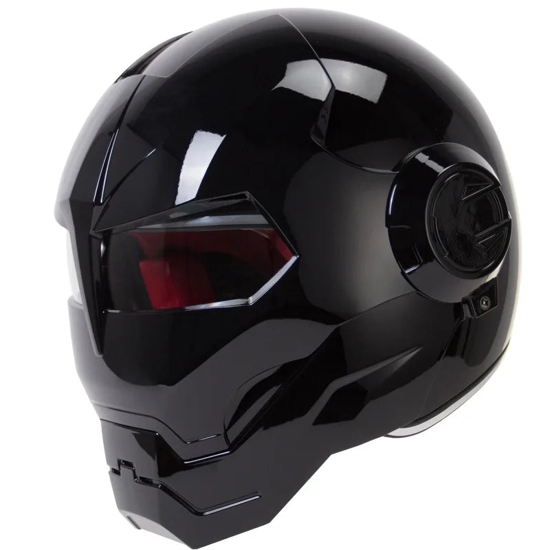 Iron Man Style Motorcycle Helmet Full Face - DOT APPROVED