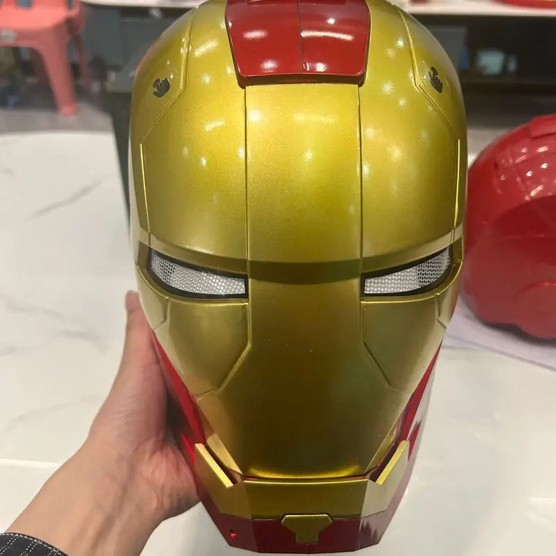 Marvel Iron Man Helmet Electric Toy Mask Automatic Model – Hidden Heroes