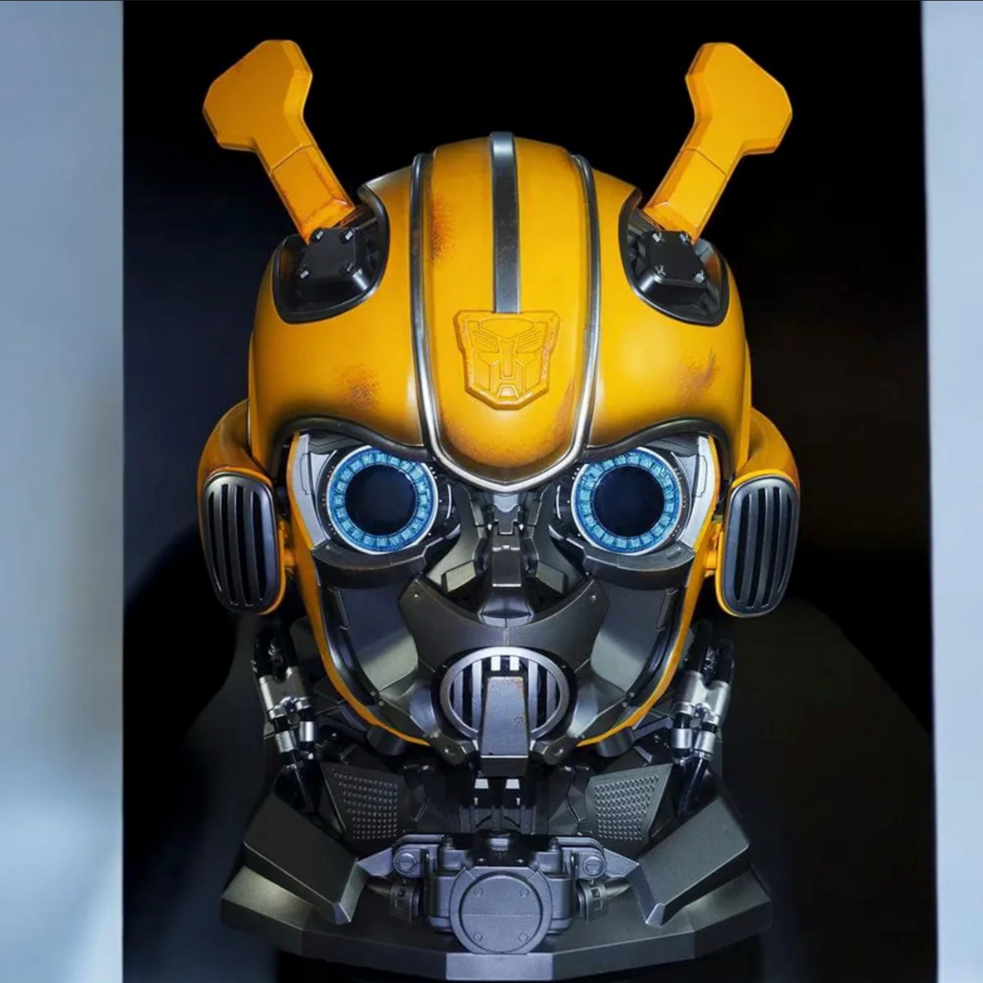 NEW 1:1 Custom Bumblebee Helmet - Interchangeable Face