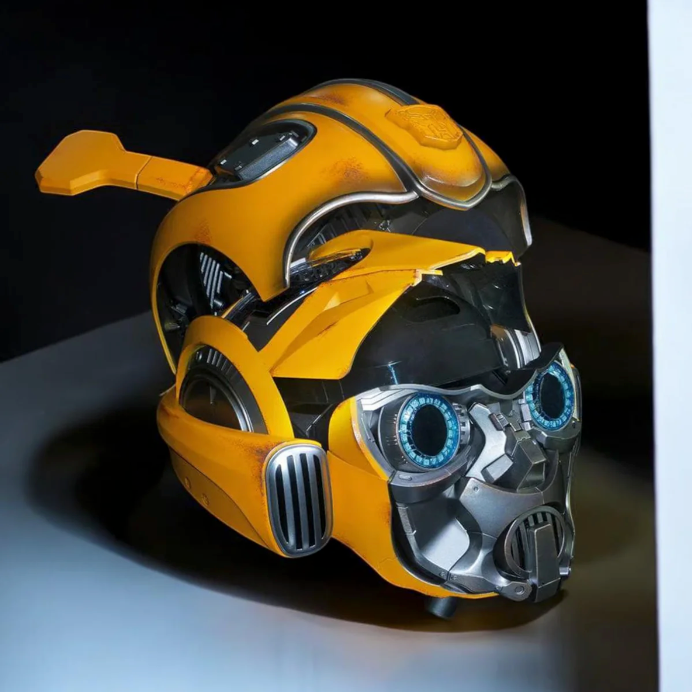 NEW 1:1 Custom Bumblebee Helmet - Interchangeable Face