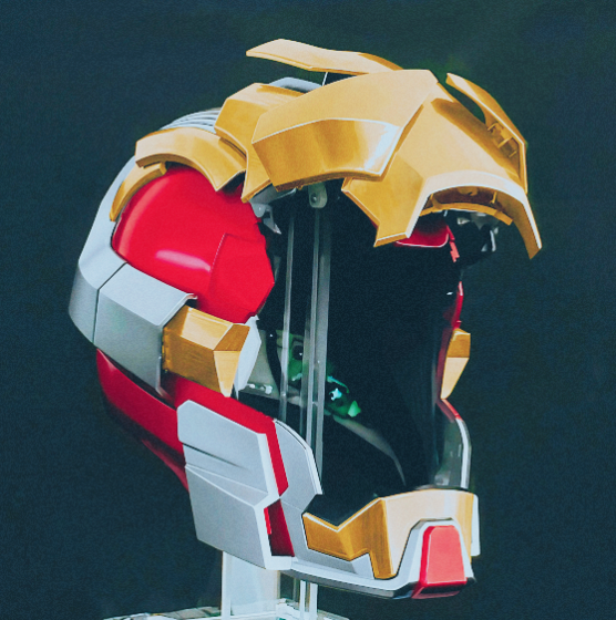 Ironman Mk17 "The Heartbreaker" 1:1 Wearable Cosplay Voice-Activated Helmet