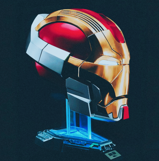 Ironman Mk17 "The Heartbreaker" 1:1 Wearable Cosplay Voice-Activated Helmet