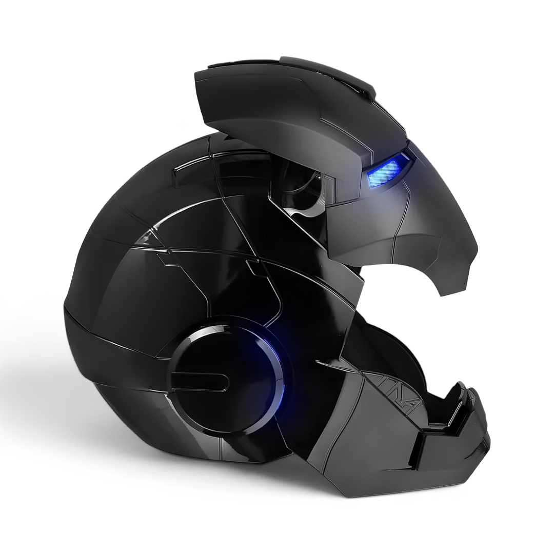 Matte Black Iron Man MK5 Helmet (With Jarvis