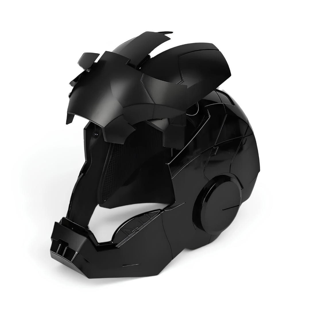 Matte Black Iron Man MK5 Helmet (With Jarvis