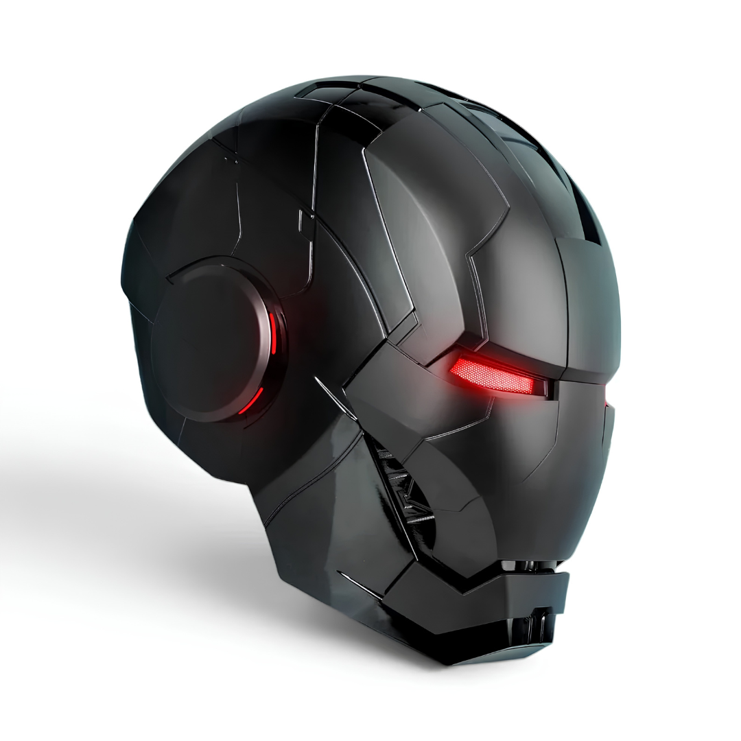Matte Black Iron Man MK5 Helmet (With Jarvis