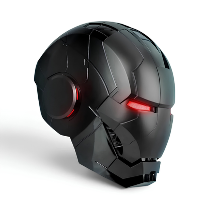 Matte Black Iron Man MK5 Helmet (With Jarvis