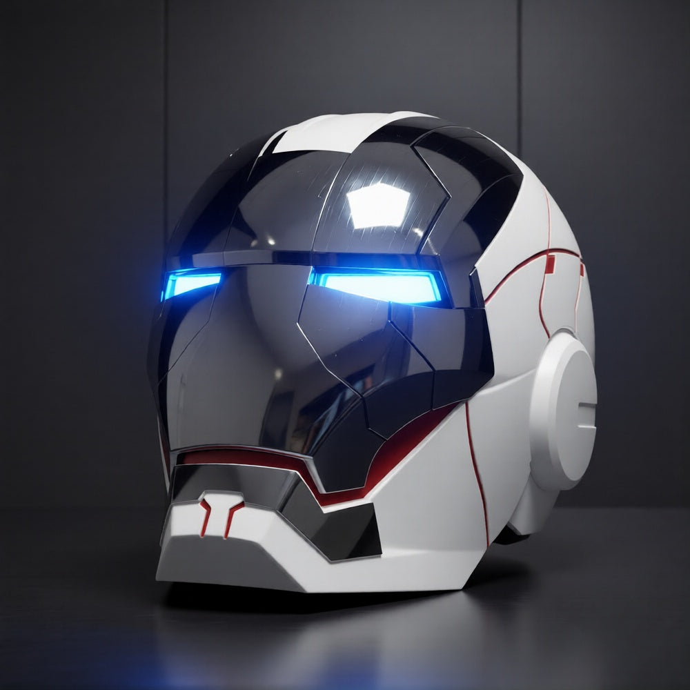 iron man helmet cookie jar MK7 Gold (With Jarvis Bluetooth speaker base 1 AUTOKING Iron Man MK5 1:1