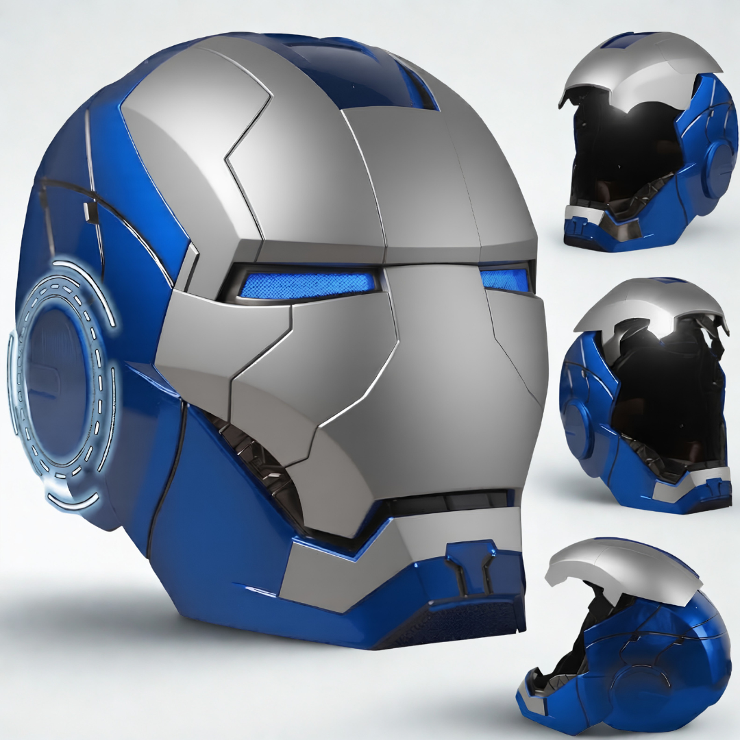 blue iron man motorcycle helmet Marvel Rivals Superior Nikko Industries Use code XR25 for $25