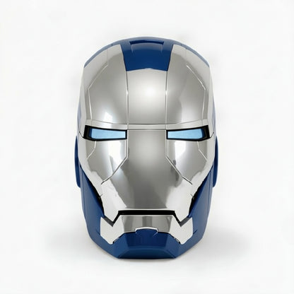 Blue Iron Man MK5 Helmet "Pepper" (With Jarvis - Voice, Remote, and Touch Control)